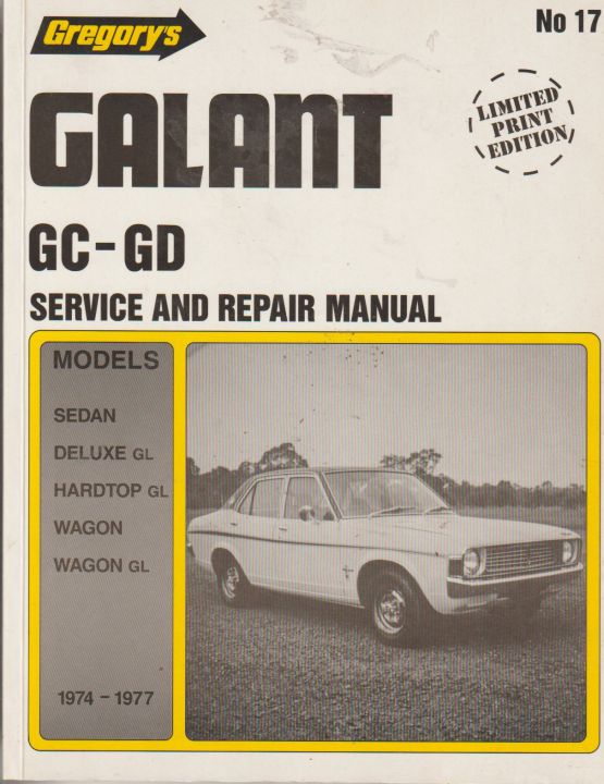 Galant GC -GD Gregory Service and Repair Manual p/n 17-Soft C