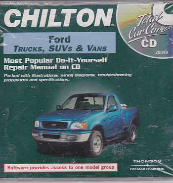 Ford Trucks, SUVs and Vans 1986 to 2000 Shop Manual CD