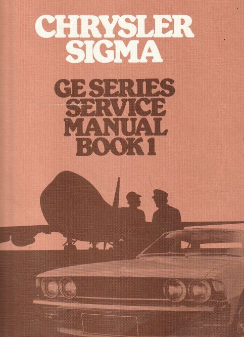 Chrysler Sigma GE Series Service Manual Book I,