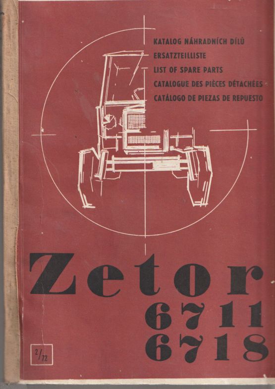 Zetor 6711 6718 - List Of Spare Parts