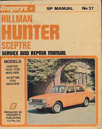 Hillman Hunter - Sceptre 1970-1976 Service And Repair Manual A S