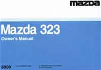 Mazda 323 July 1989 Owners Handbook 8909EO89G