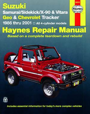 Suzuki Samurai/Sidekick/X-90/Vitara and Geo/Chevrolet Tracker 19