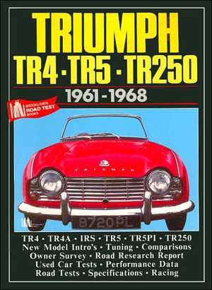 Triumph TR4 TR5 TR250 1961-68 Brooklands Books Road Tests Series