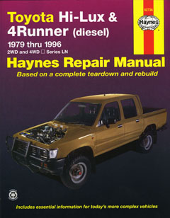 Toyota Hi-Lux and 4Runner Diesel (79 - 97) Repair Manual 92736