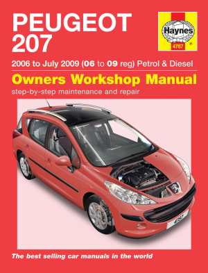 Peugeot 207 Petrol and Diesel Service and Repair Manual (Haynes
