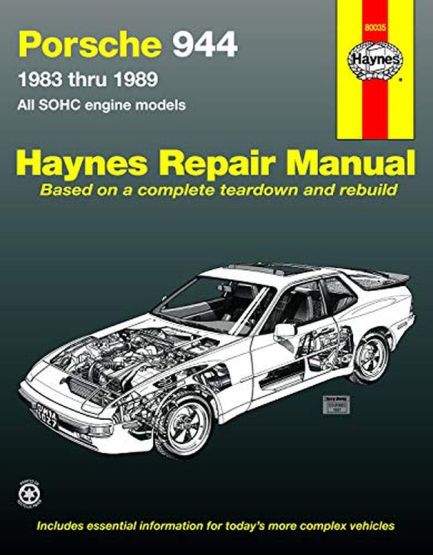 Porsche 944 1983-1989 Haynes Repair Manual