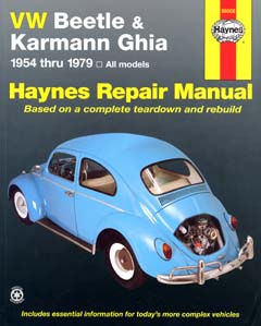 VW Beetle and Karmann Ghia (1954-79) Automotive Repair Manual (H