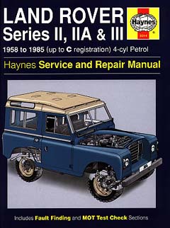 Land Rover Series II, IIA and III 4-cyl Petrol HA0314