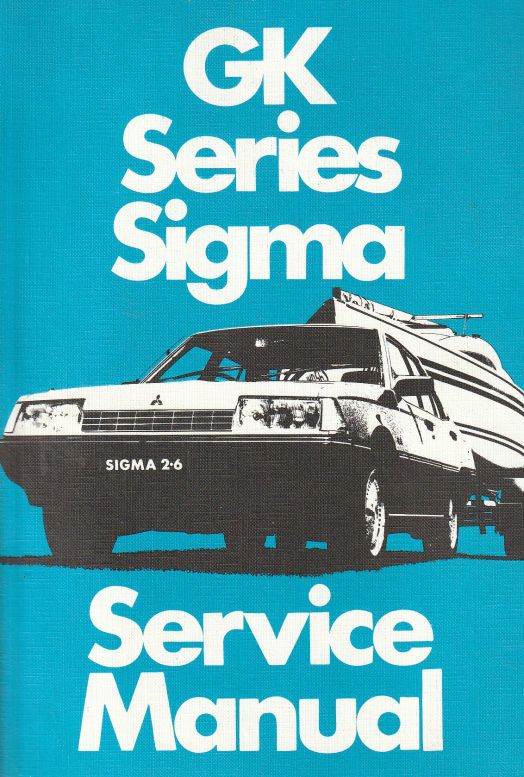 1984 - 1985 Mitsubishi Sigma GK Series Factory Workshop Manual,