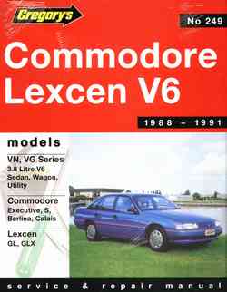 Holden Commodore and Toyota Lexcen V6 1988 - 1991 Owners Service