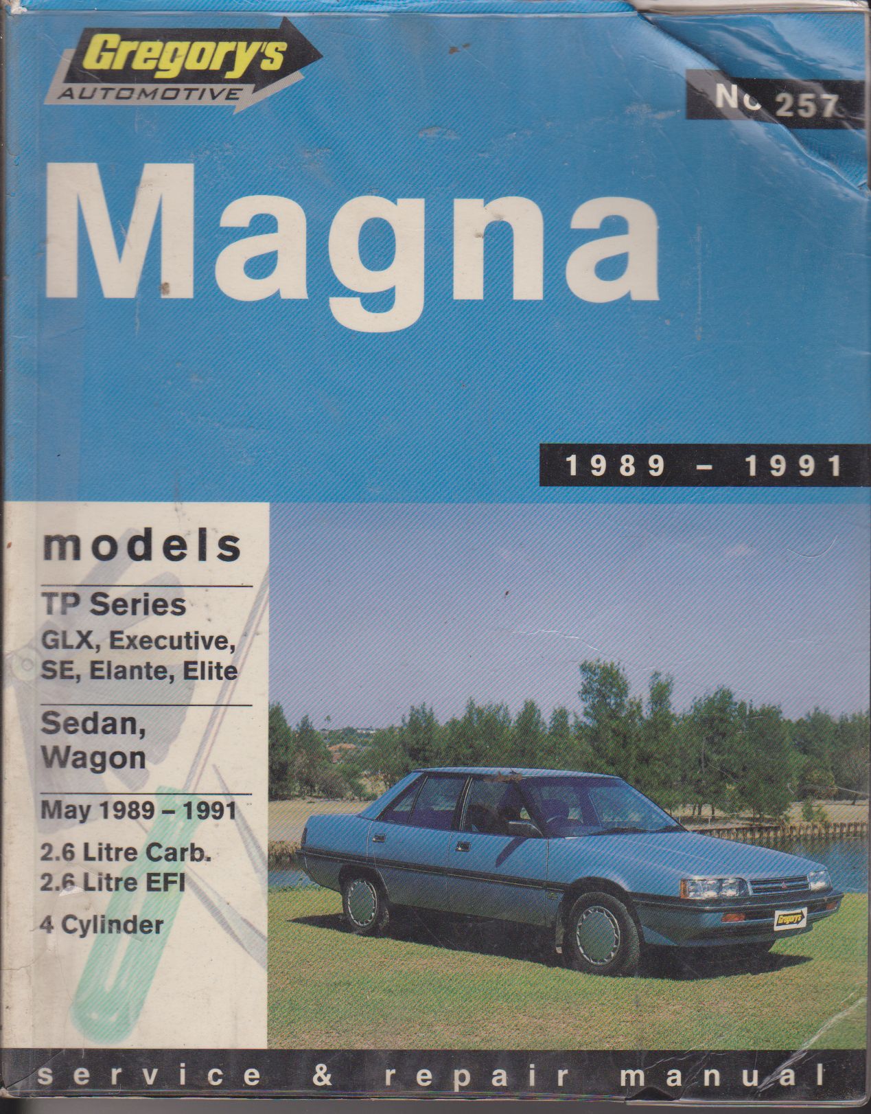 Mitsubishi Magna TP Series 1989 - 1991 Owners Service & Repair M