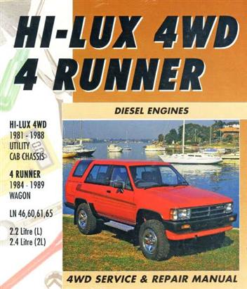 Hi-lux 4WD 4 runner, diesel engines, 1981-1989