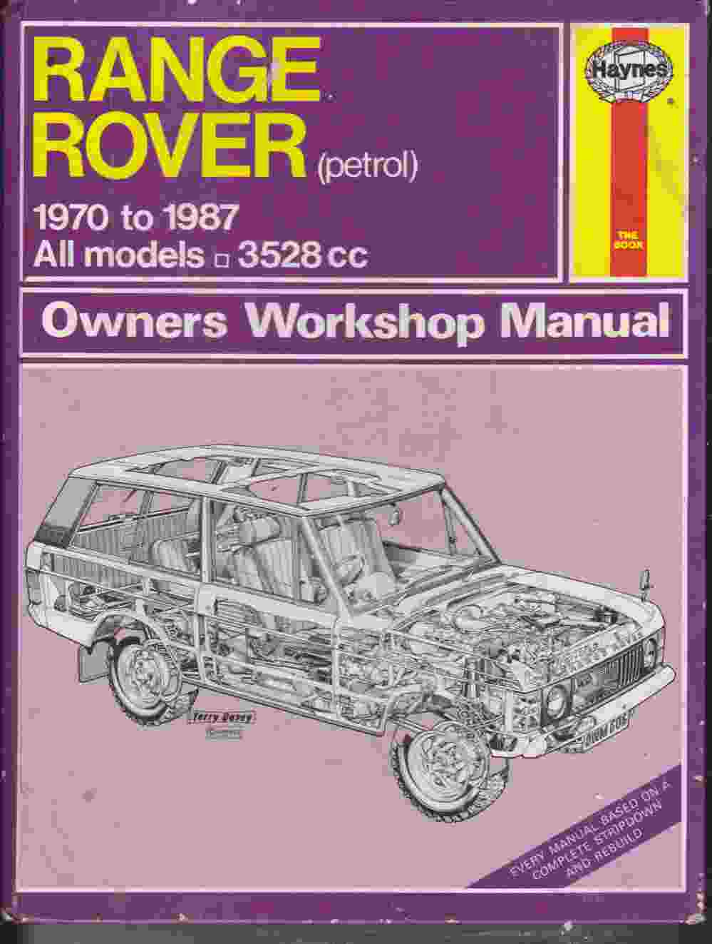 Range Rover Haynes Owner's Workshop Manual 0856966061