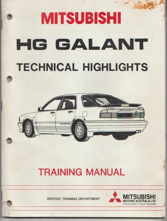 MitsubishI HG Galant Technical Highlights Training Manual