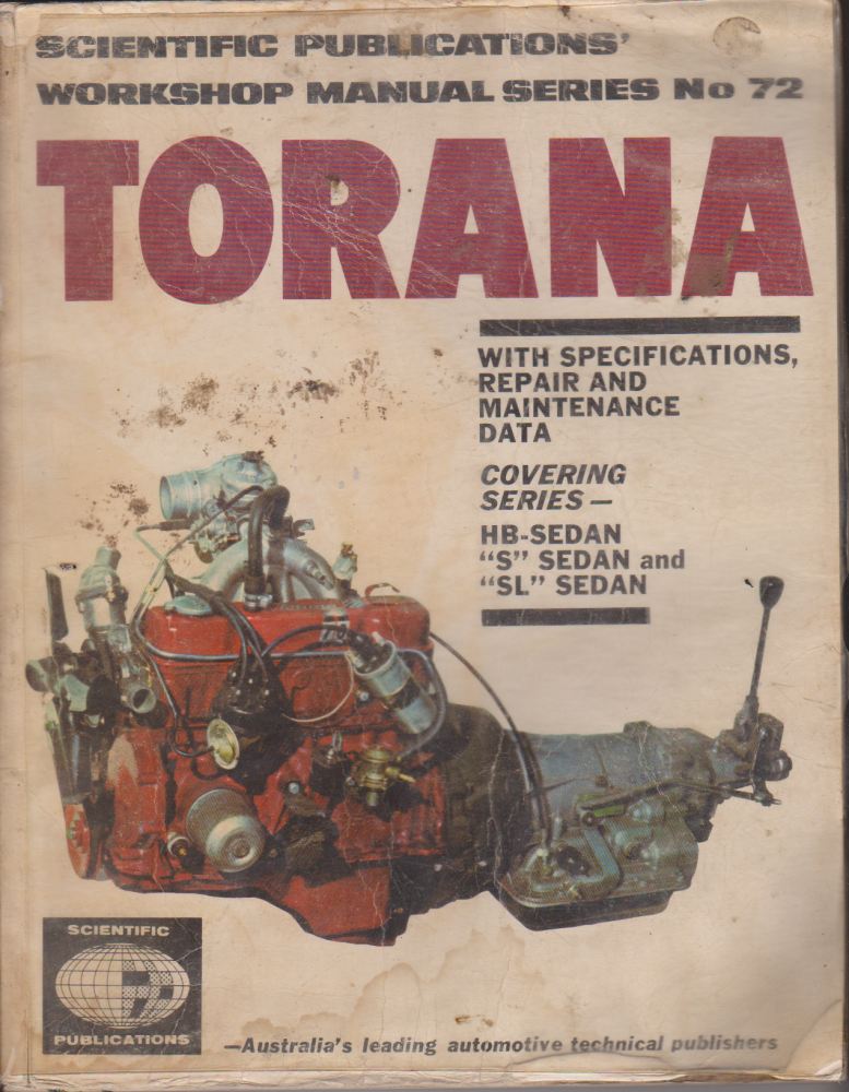 Holden Torana HB Workshop Manual