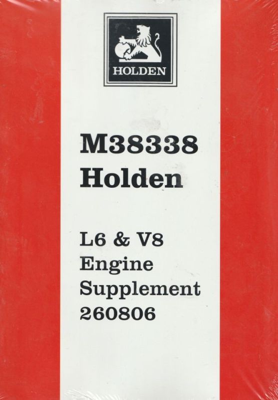 Holden L6 & V8 Improved Engine Manual Blue Motor, M38338