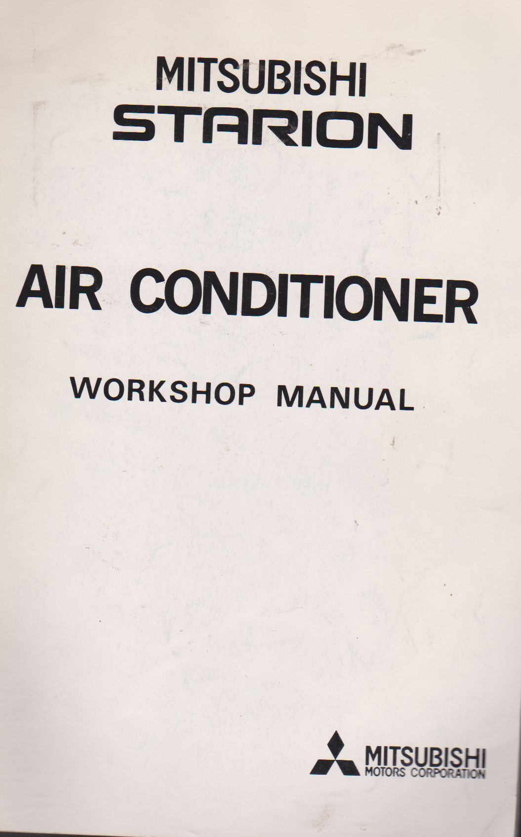 Mitsubishi Starion Air Conditioner Workshop Manual