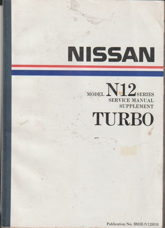 Nissan Pulsar (N12) Series Exa 1983 Turbo Factory Supplement Rep