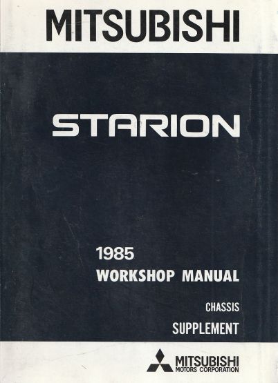 1985 Mitsubishi Starion Workshop Manual Chassis Supplement, PW