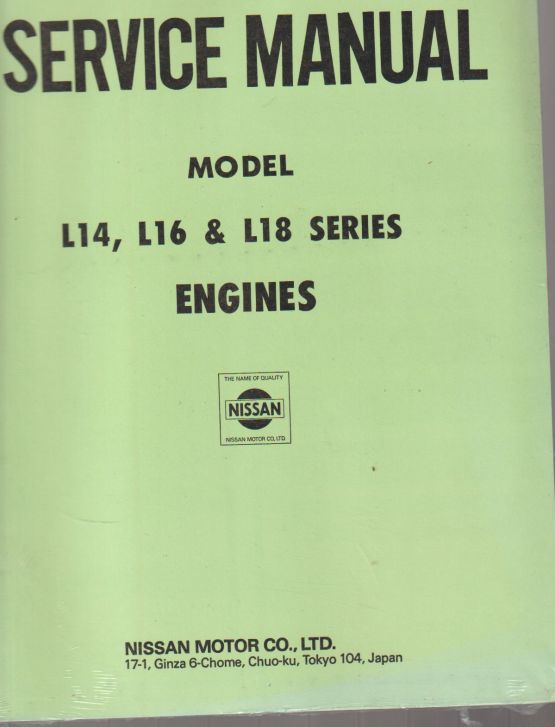Nissan l18 engine manual #8