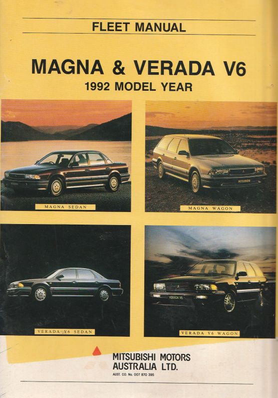 Fleet Manual Magna & Verada V6 1992 Model Year