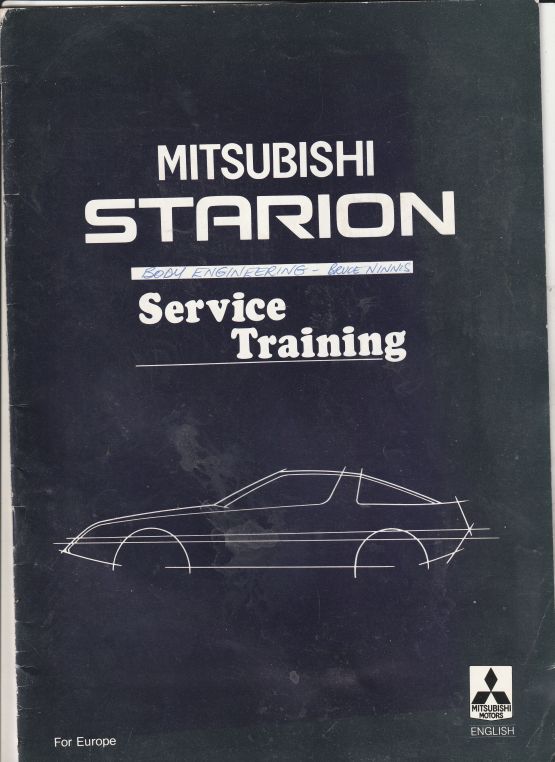 Mitsubishi Starion Service Training TE120075