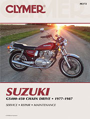 Suzuki GS400-450 Chain Drive 1977-1987 Repair Manual M372