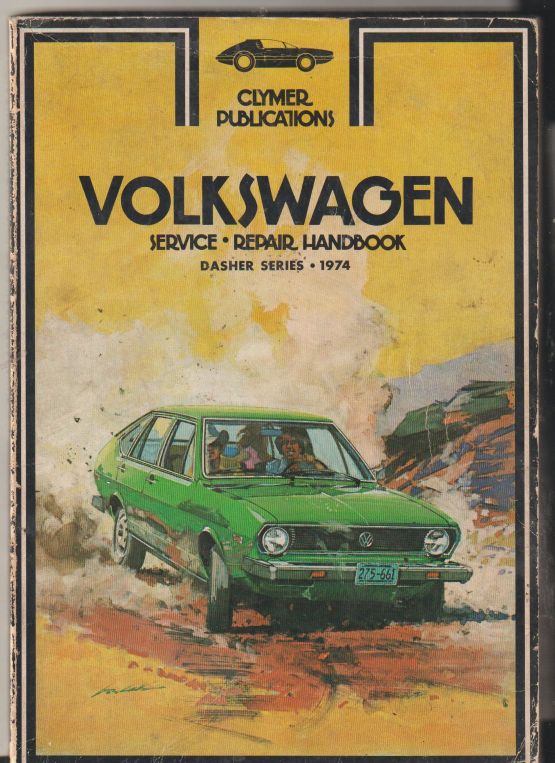 Volkswagen Service Repair Handbook Dasher Series 1974