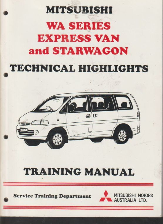Mitsubishi Technical Highlights 1996 WA Series Express Van Sta