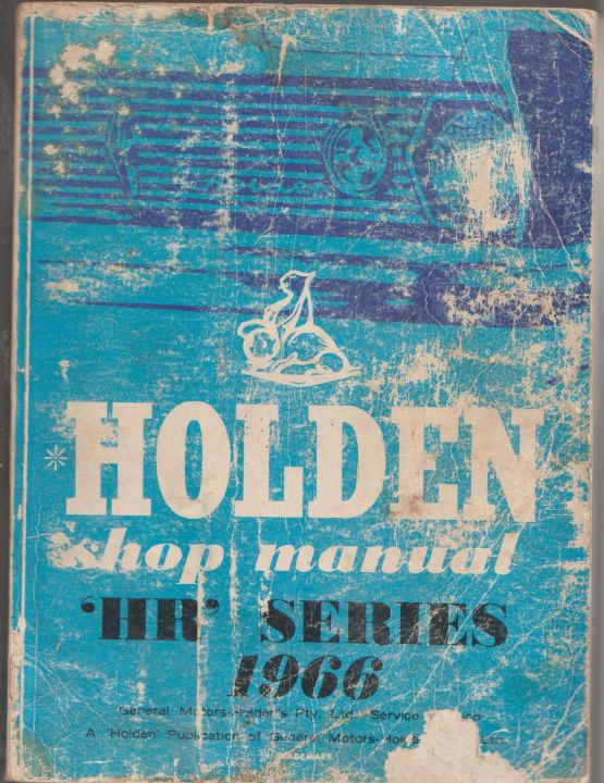 Holden HR-Series 1966 Shop Manual -