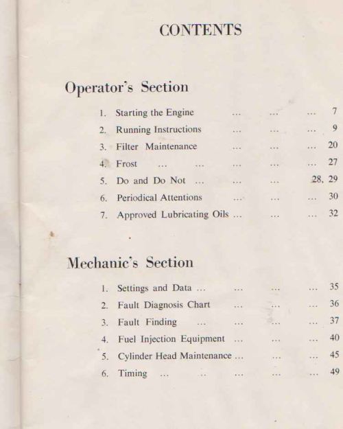 Perkins Diesel Engine R6 Mark 2 Handbook