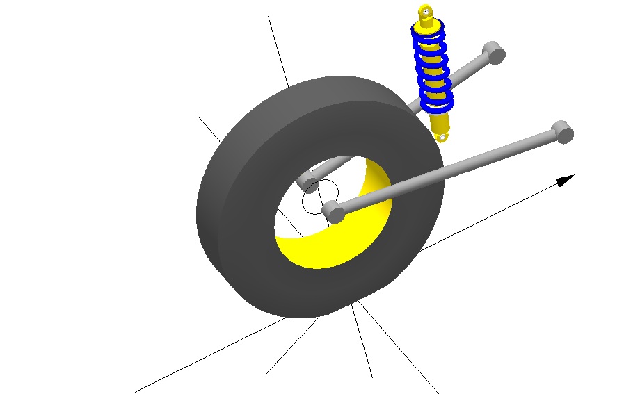 Mono-wheel trailing arm [Rear]