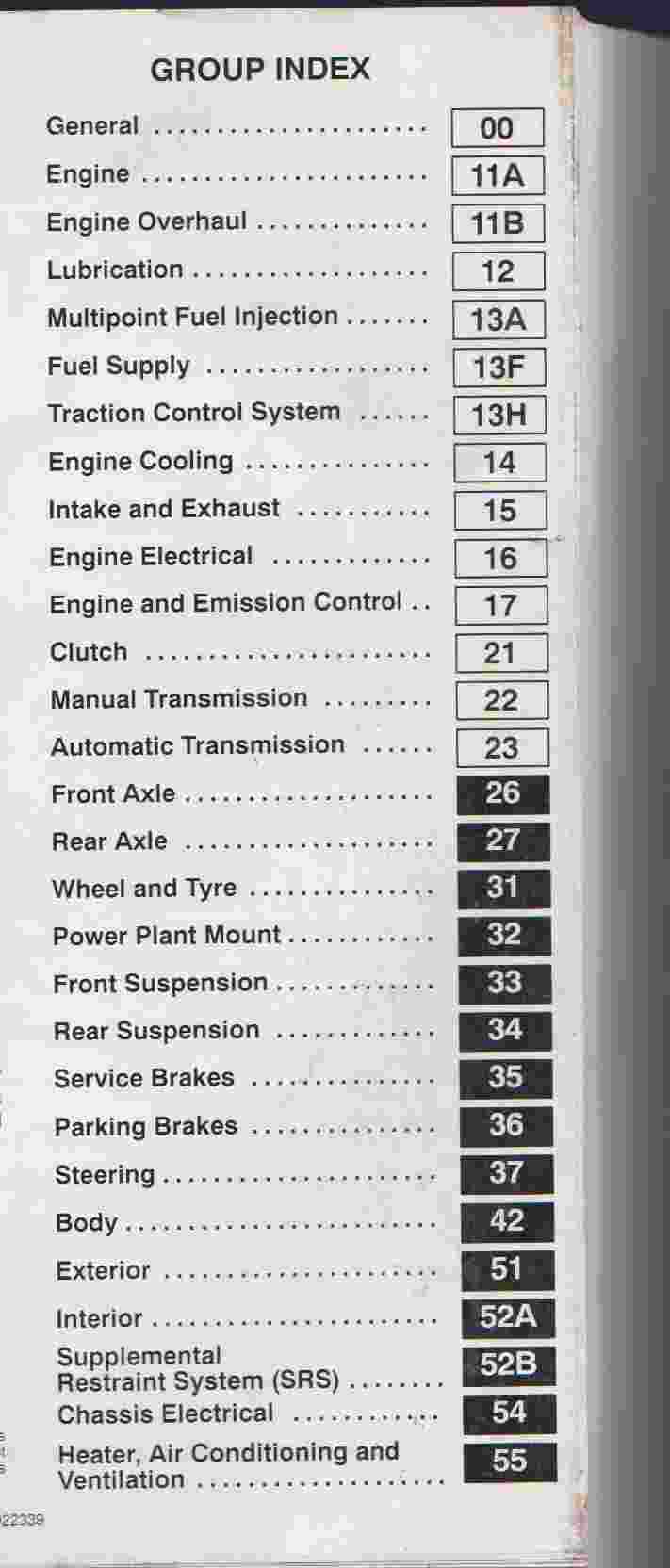 A used Mitsubishi Motors Factor Manual for the Mitsubishi  TJ-KJ Series Magna / Verada / Diamanta Workshop Manual Vol 2 Sedan -  Wagon- Sports MR922339