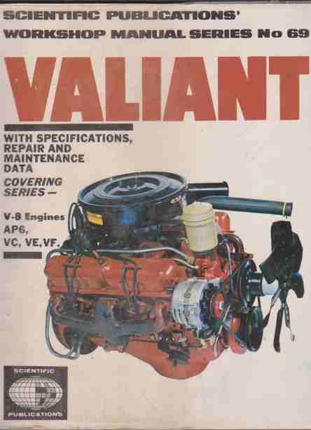 Valiant V8 1965-70 Workshop Manual Series No 69